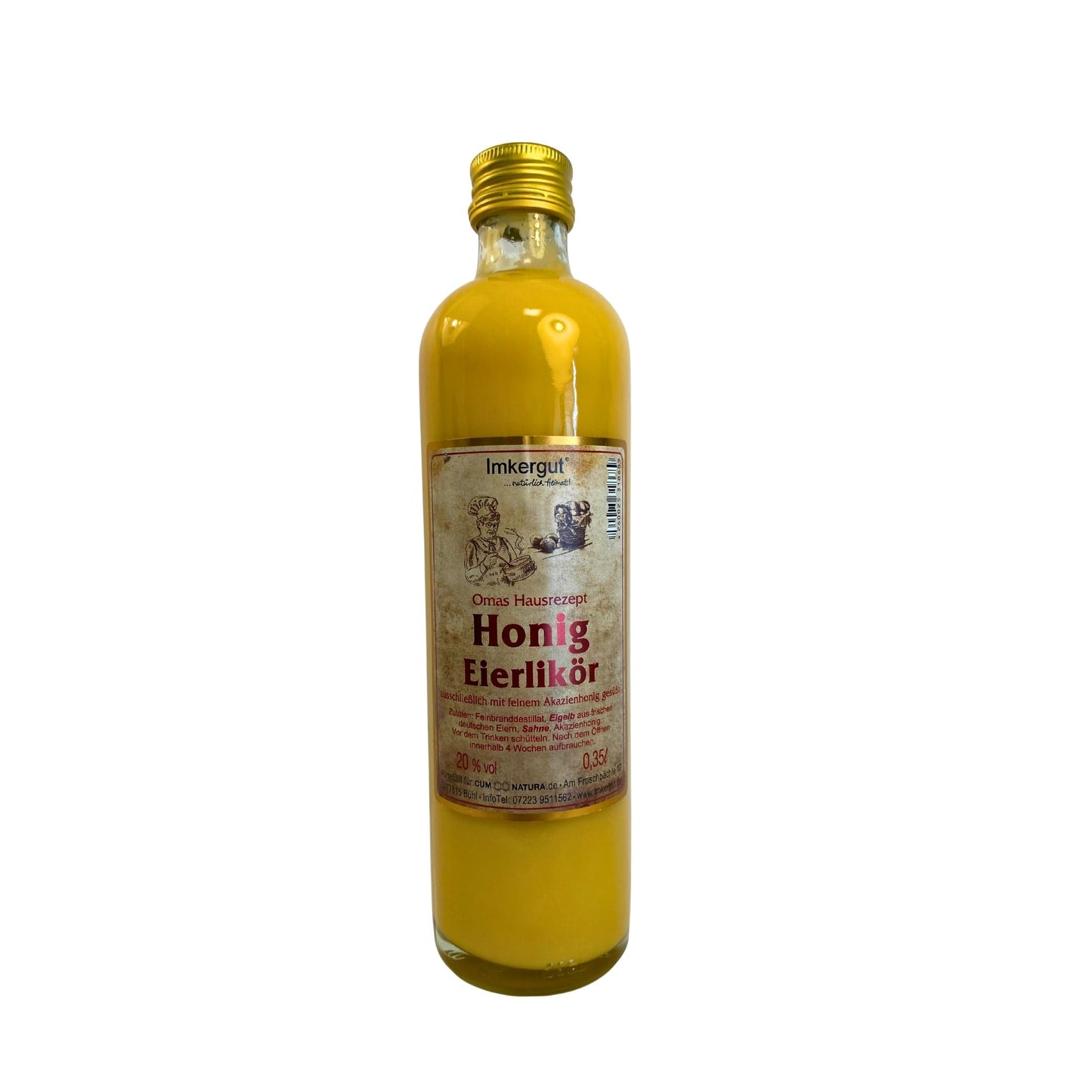 Honig Eierlikör – cremig & natürlich süß mit Akazienhonig | 0,35 l