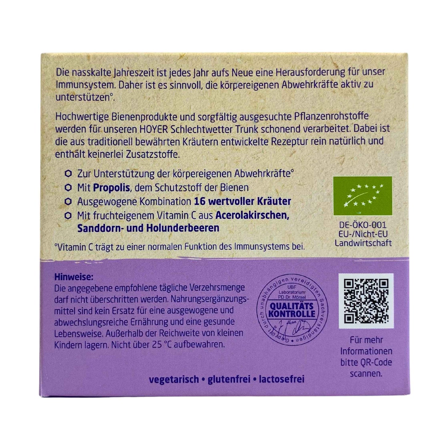 Schlechtwetter-Trunk mit Kräutern & Propolis – 10 × 10 ml
