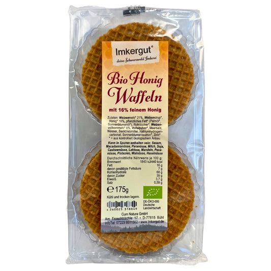 Bio-Honigwaffeln – 175 g