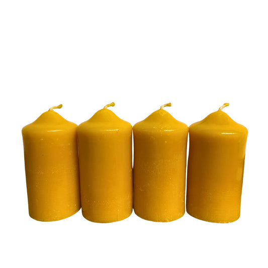 Glanz Bienenwachskerzen - 4er Set