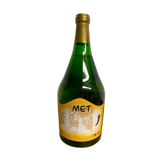 Met – Honigwein (0,75 l, trocken) bauchige Flasche