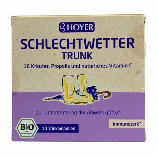 Schlechtwetter-Trunk mit Kräutern & Propolis – 10 × 10 ml