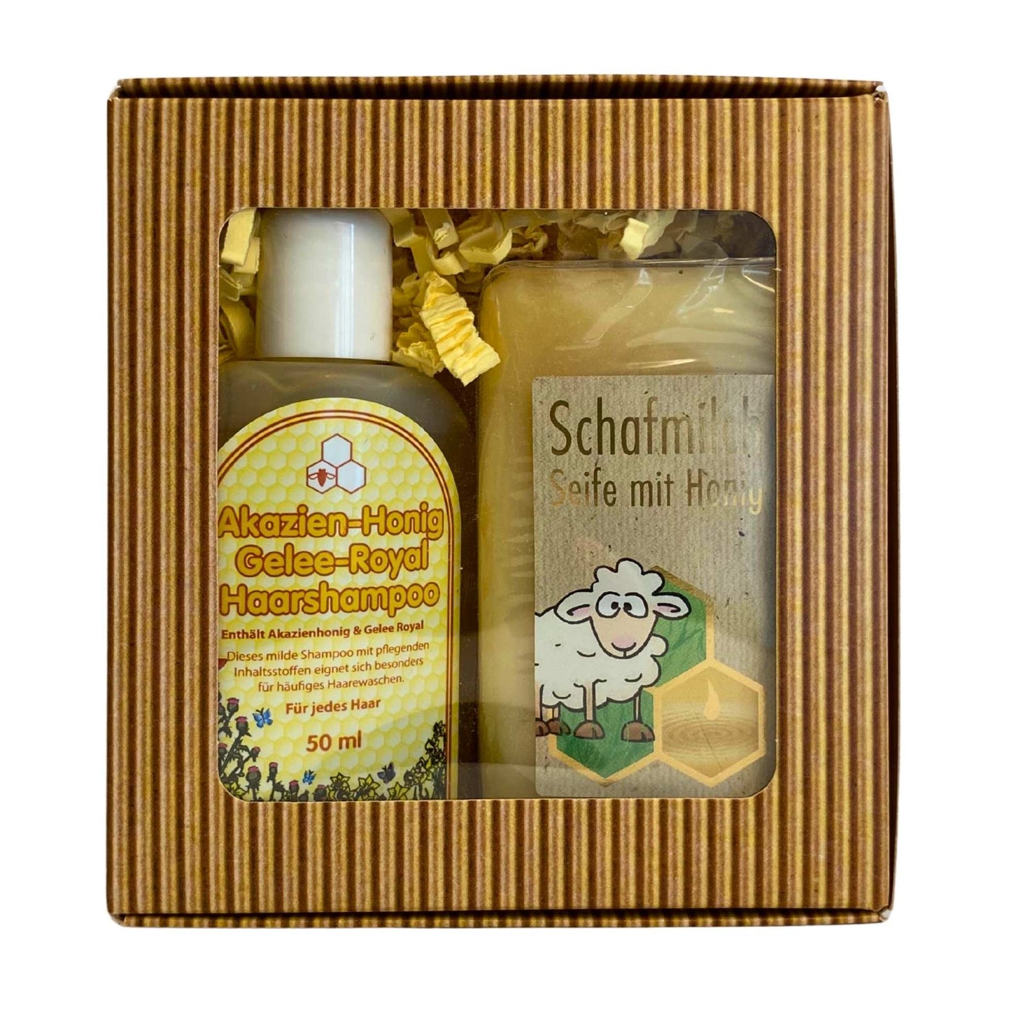 Geschenkset Schafmilch & Honig – Seife & Shampoo
