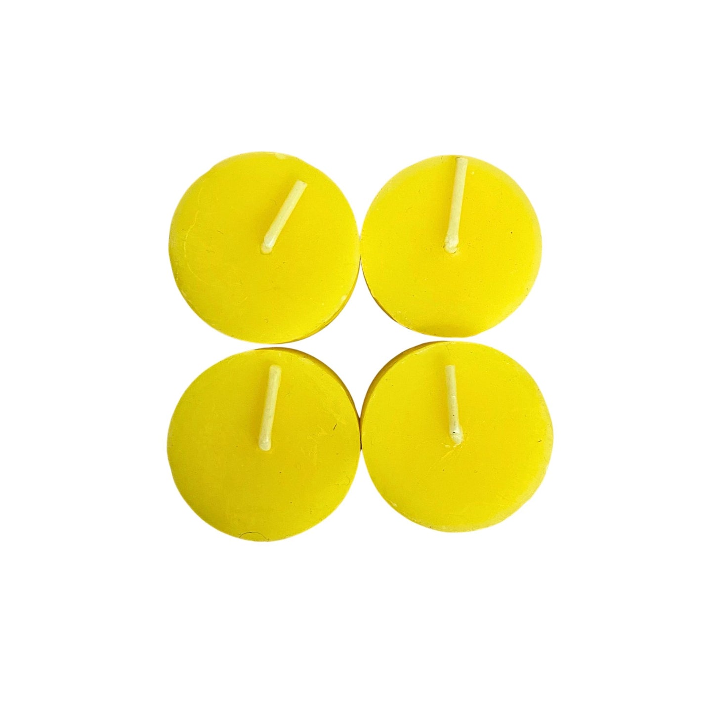 Bienenwachsteelichter 4er Set - mit dekorativen Motiven